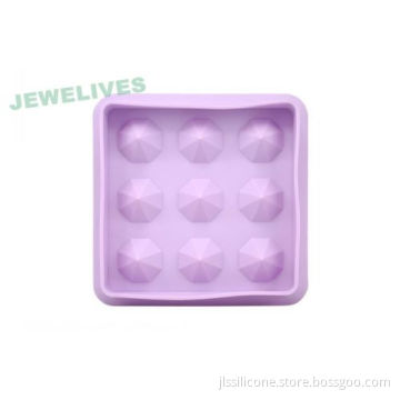Custom Size Silicone Diamond Ice Cube Tray 